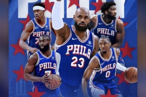 詹姆斯转发76人海报&心灵鸡汤：让人如沐春风的人 没有隐藏心机